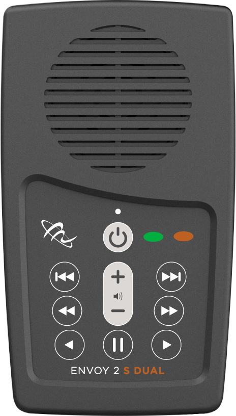 Megavoice solar powered audio player with God's Story program on it.